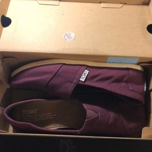 Women’s TOMS in Maroon | Size 7